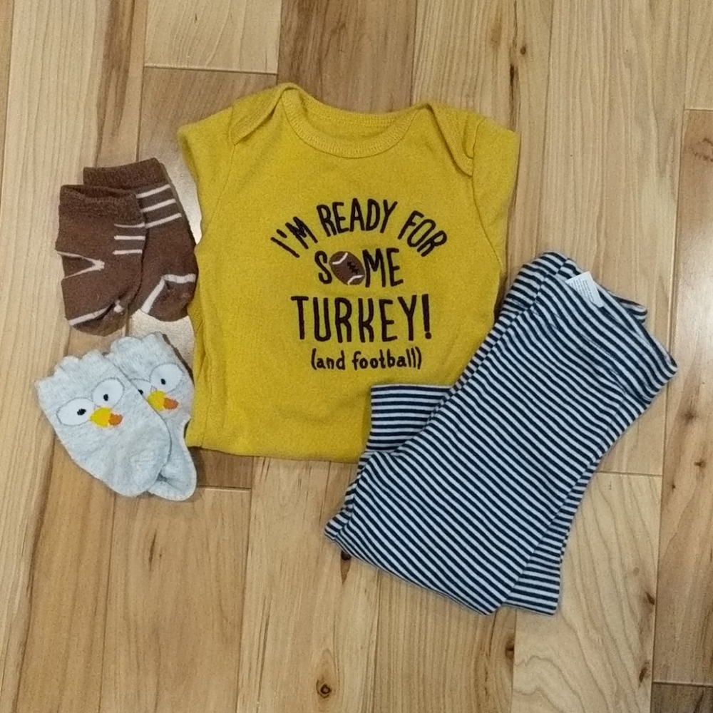 Carter's 6 month Thanksgiving outfit